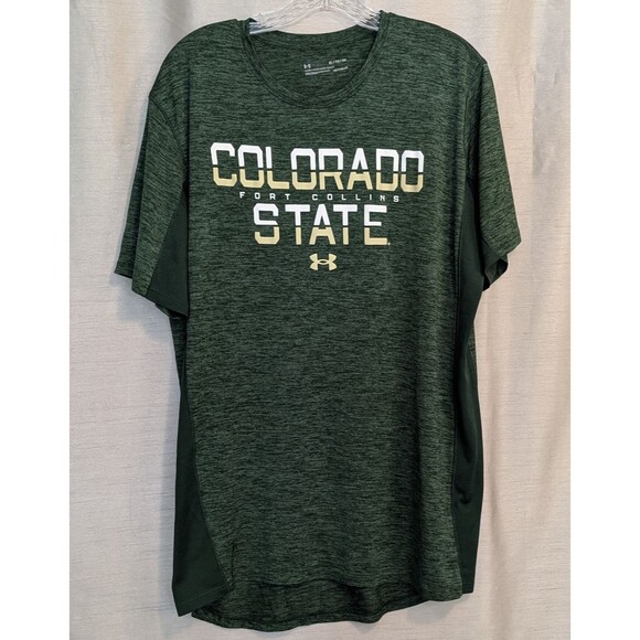 Colorado State Fort Collins Under Armour  XLarge Green Loose Short Sleeve Shirt - Picture 1 of 13